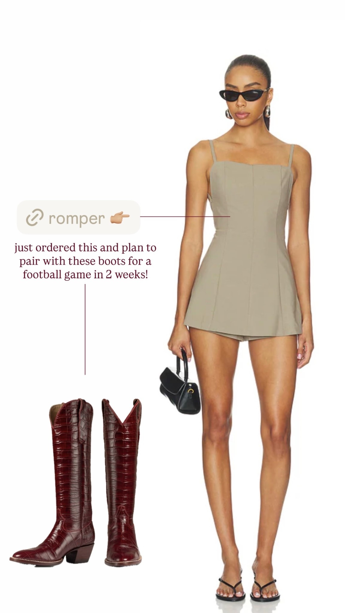 just ordered this and plan to pair with these boots for a football game in 2 weeks! ___________ __________