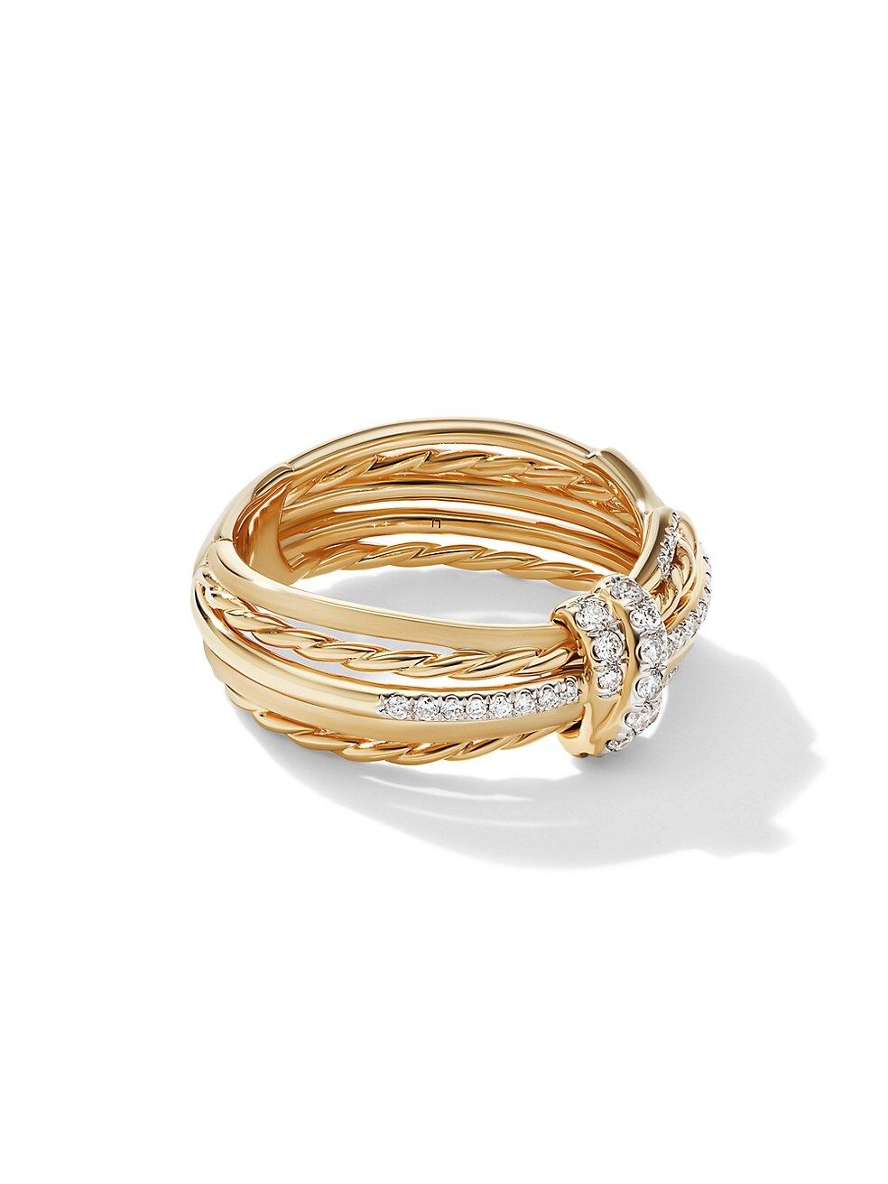 Angelika Ring In 18K Yellow Gold With Pavé Diamonds | Saks Fifth Avenue