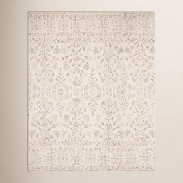 Aden Hand Hooked Wool Floral Indoor Rug | Wayfair North America