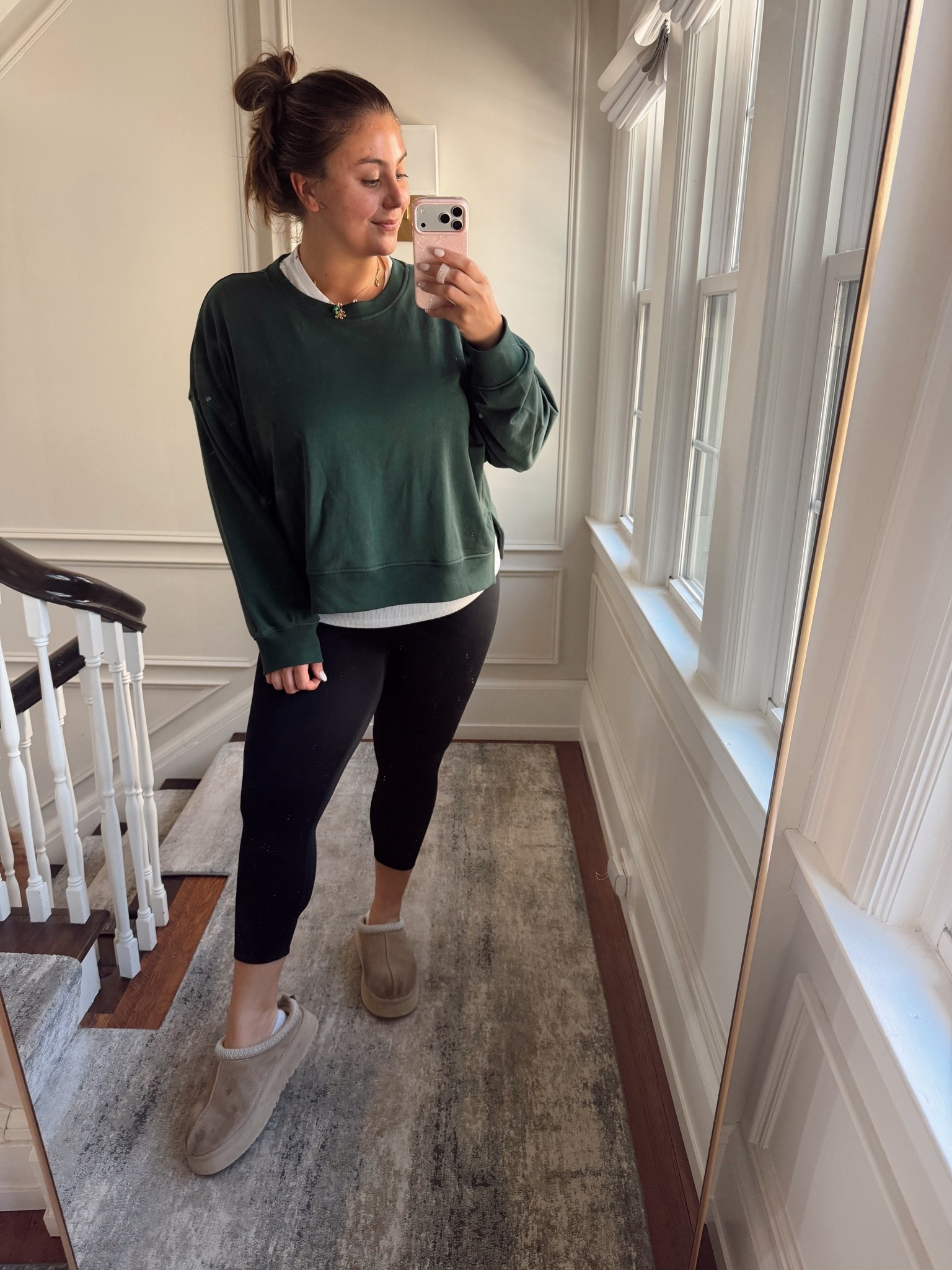 Wearing size XXL tall in crewneck & tank, 1X regular in leggings - use CARALYN15 on your first order at Spanx
