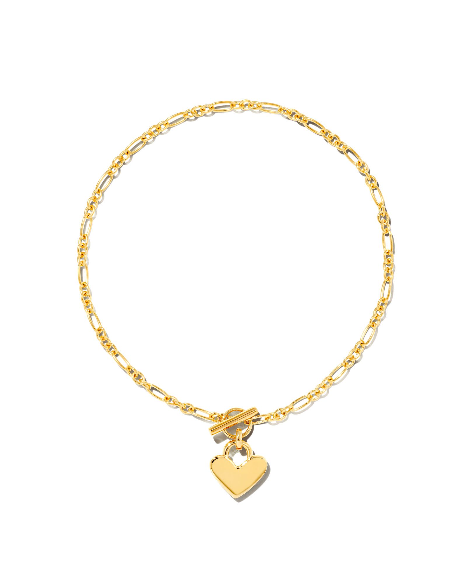 Heart Padlock Chain Bracelet in 18k Gold Vermeil | Kendra Scott | Kendra Scott