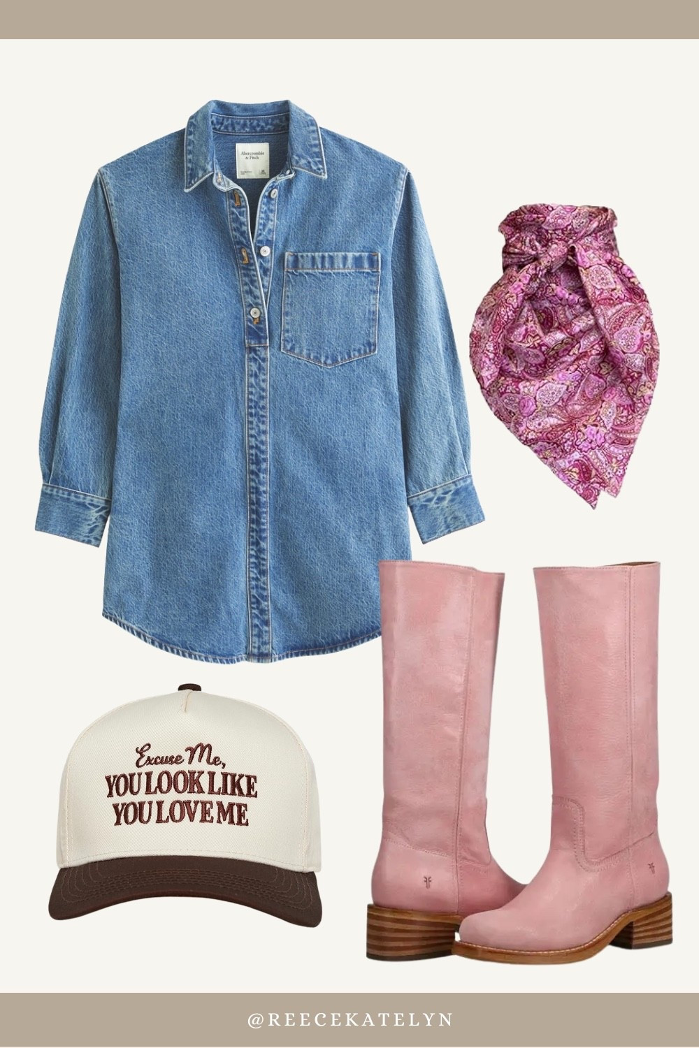 Western / country / round top outfit 