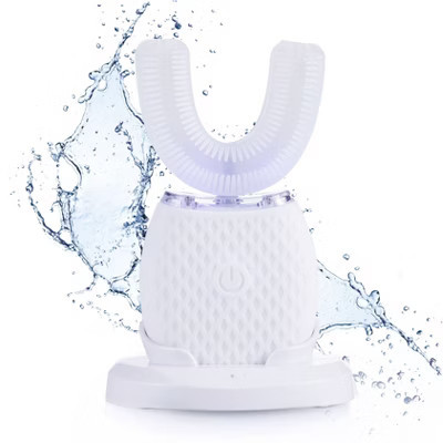 Brookstone Whitening Toothbrush – Ultrasonic U-Shaped Electric Toothbrush, Rechargeable, 4 Modes, 360° Cleaning | Target