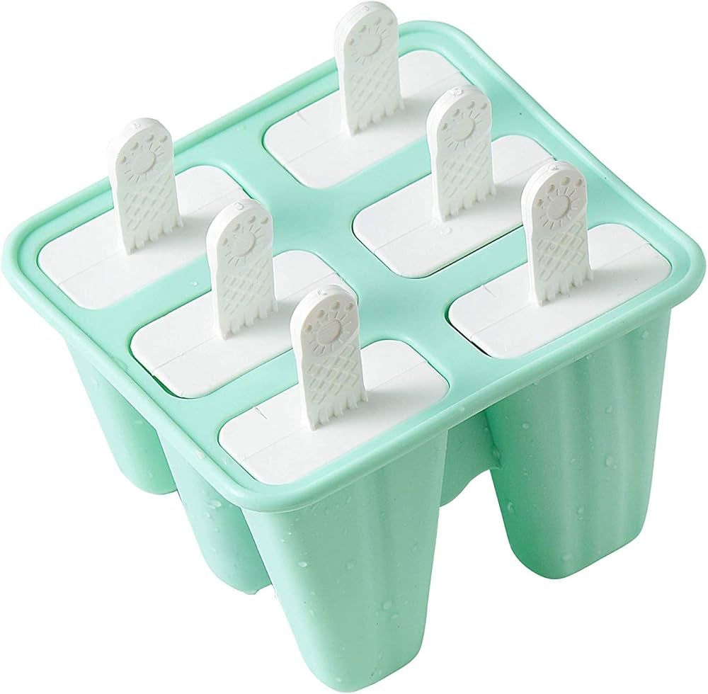 Popsicle Molds 6 Pieces Silicone Ice Pop Molds BPA Free Popsicle Mold Reusable Easy Release Ice P... | Amazon (CA)