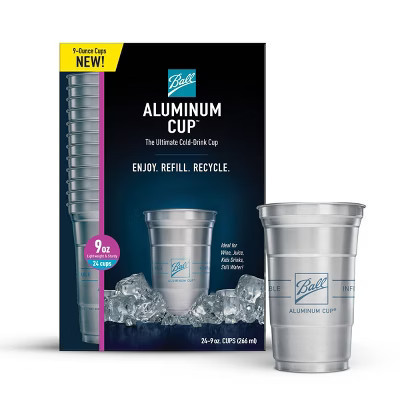 Ball Aluminum Cup Recyclable Party Cups - 9oz/24ct | Target