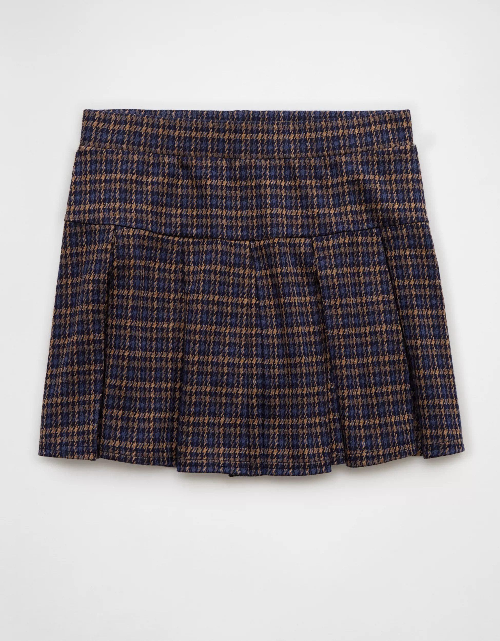 AE Pleated It Knit Plaid Skort | American Eagle Outfitters (US & CA)