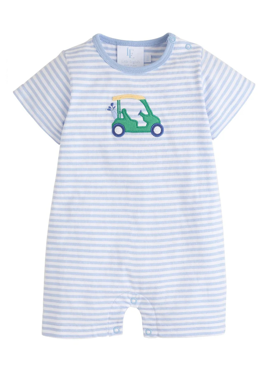 Applique Romper - Golf Cart | Little English