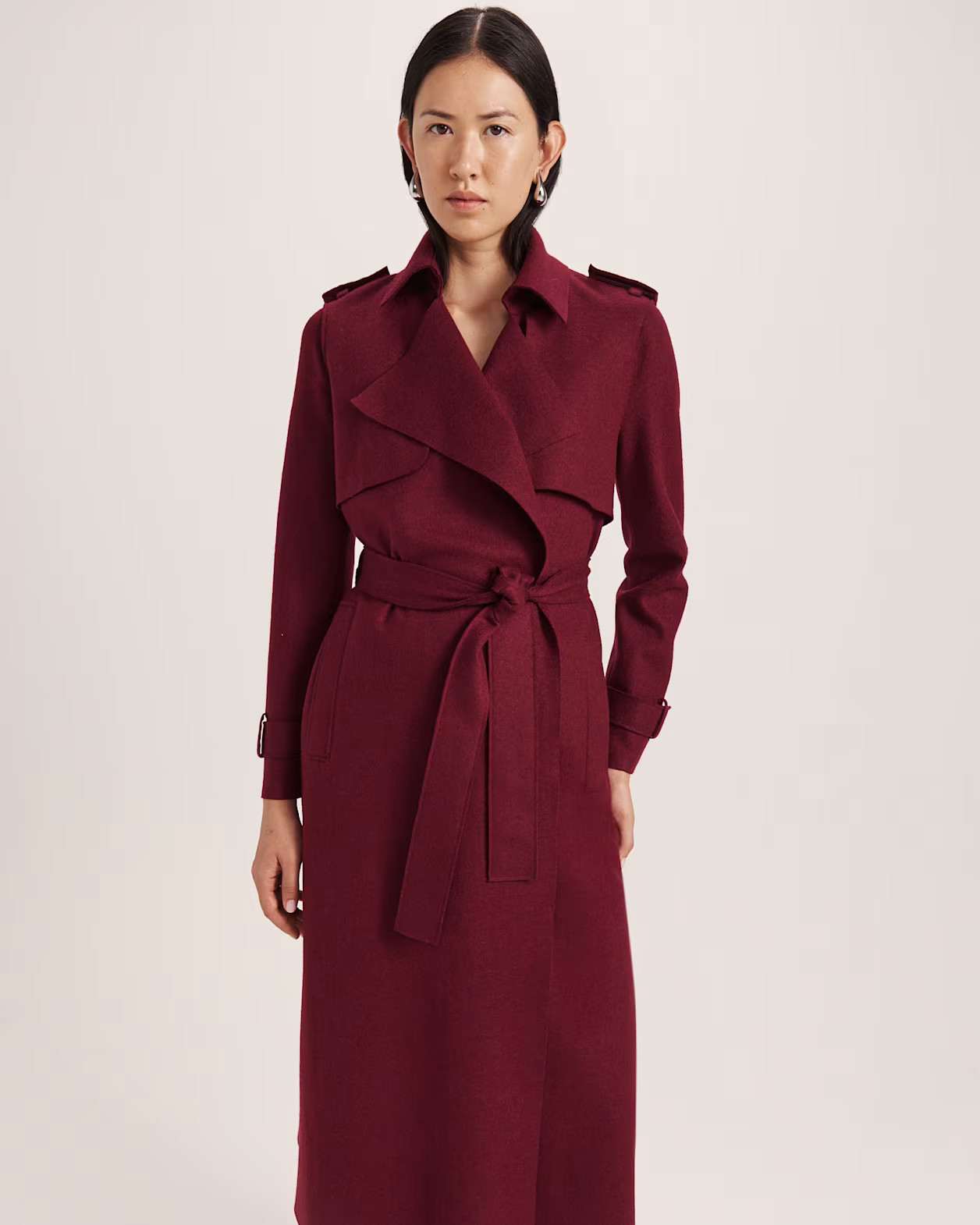 Karla Wool Longline Trench Coat | SABA (Australia)