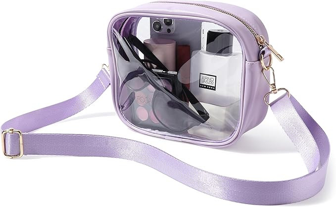 TOBVZOO Clear Bag Stadium Approved, Crossbody Transparent Bag for Concerts Sports Events, Purses ... | Amazon (US)