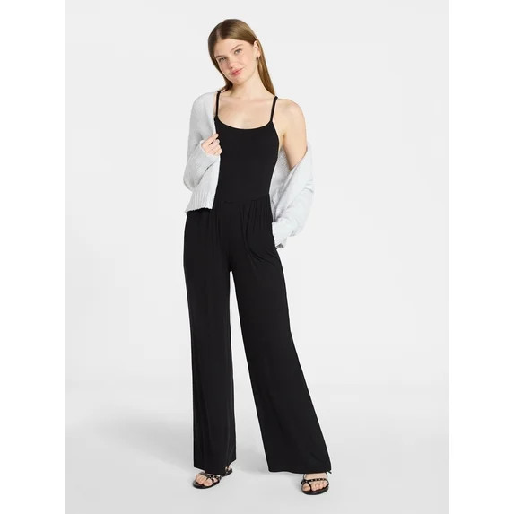 No Boundaries Sleeveless Cami Jumpsuit, Women's XXS-XXL | Walmart (US)