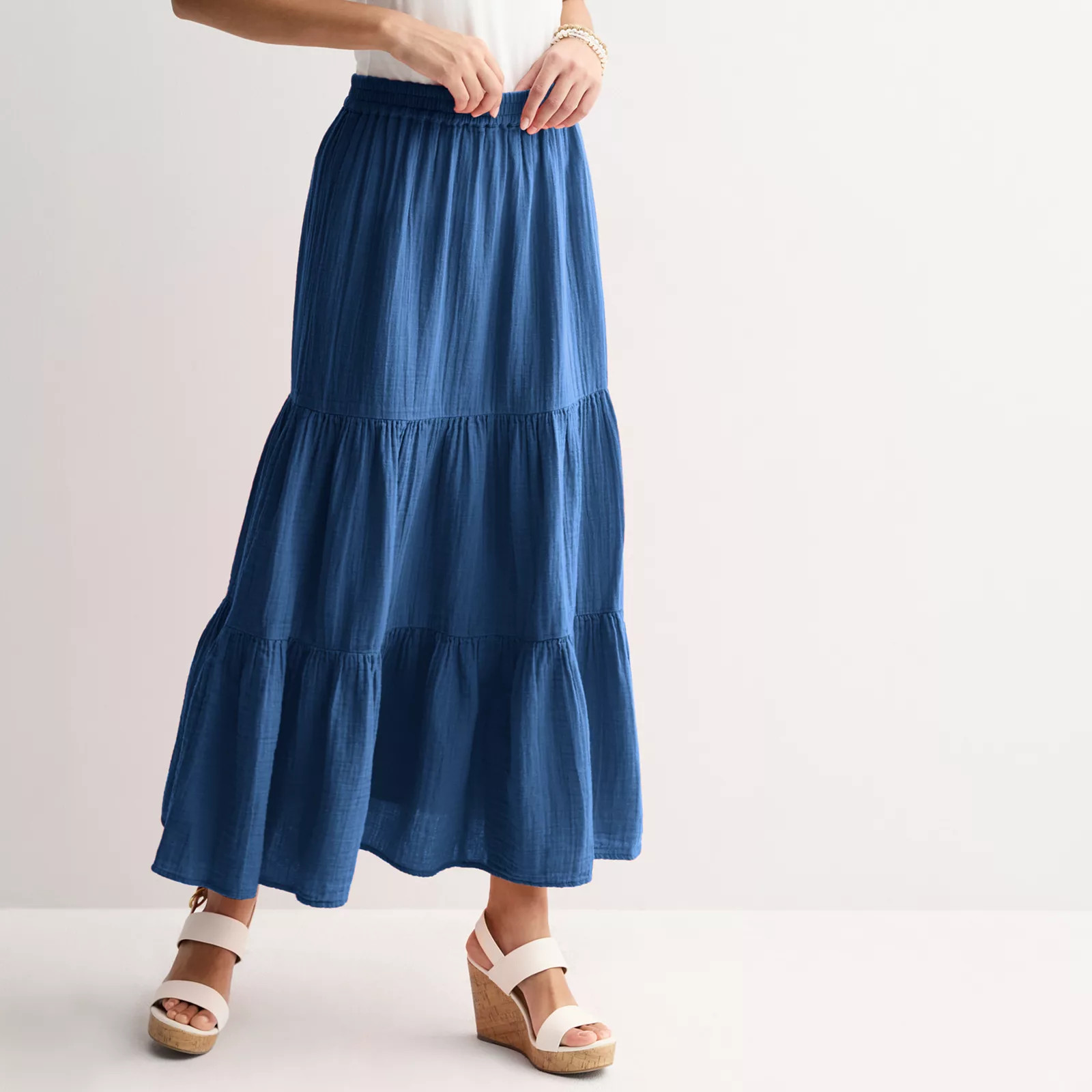 Women's Sonoma Goods For Life® Double Weave Maxi Skirt | Kohl's