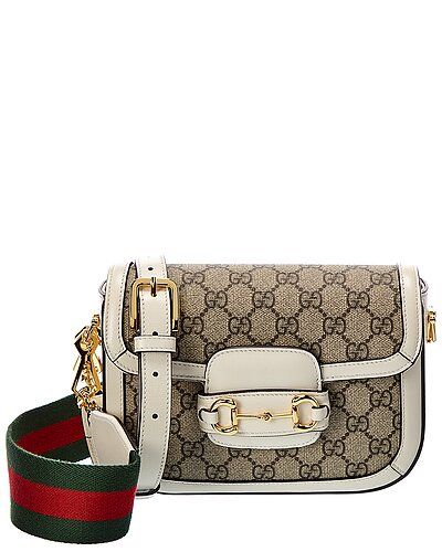 Gucci Horsebit 1955 Mini GG Supreme Canvas & Leather Shoulder Bag | Ruelala