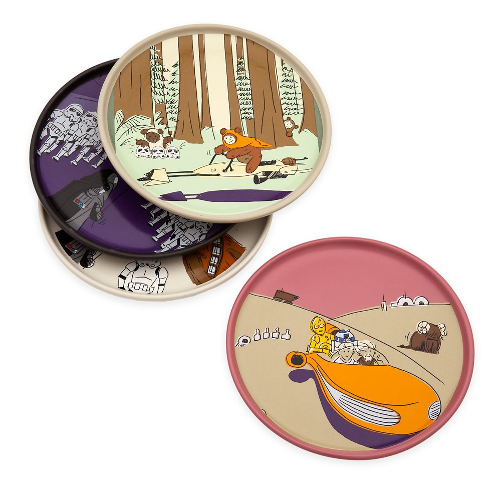 Star Wars Artist Series Plate Set by Will Gay | Disney Store