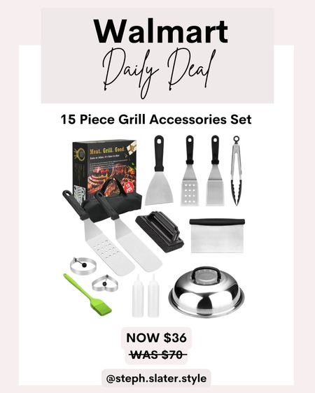 Walmart Daily Deal
Grill accessories set

#LTKGiftGuide #LTKSeasonal #LTKsalealert