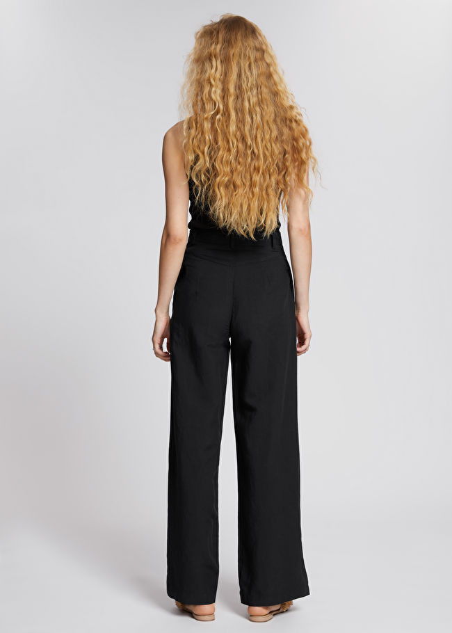 Wide High Waist Linen Trousers | & Other Stories (EU + UK)