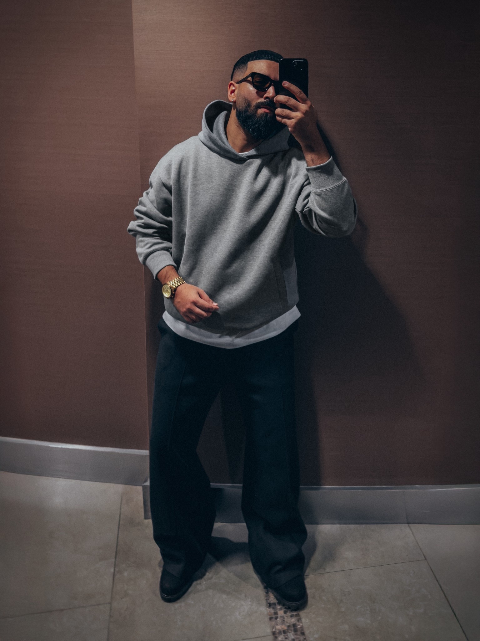 UNIQLO SWEAT OVERSIZED PULLOVER HOODIE (gray), AIRISM T-SHIRT (white), BRUSHED JERSEY WIDE PANTS (dark gray), and TIMBERLAND BOOTS (black). A relaxed and elevated men’s look perfect for a night out and for the holidays. 

#LTKHoliday #LTKGiftGuide #LTKMens