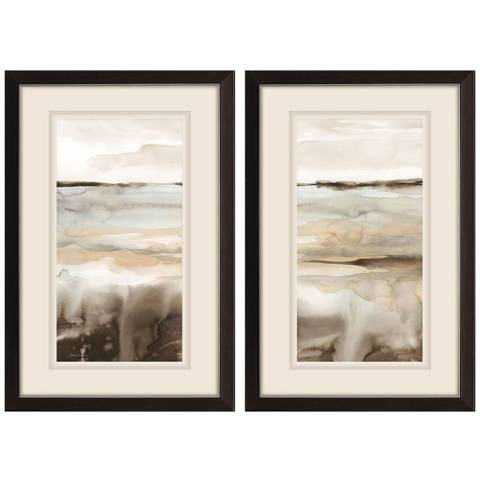 Classic Field 21"W x 33"H Framed Art Set of 2 | Lamps Plus
