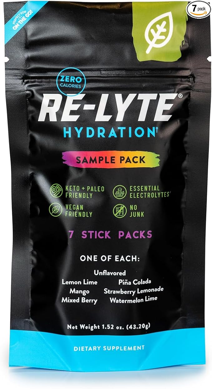 REDMOND Re-Lyte Hydration Electrolyte Powder Drink Mix Variety (7 Stick Packs) | Amazon (US)
