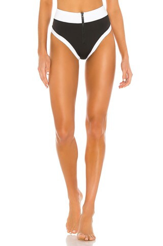 GIGI C Eddie Bottom in Black & White Colorblock from Revolve.com | Revolve Clothing (Global)