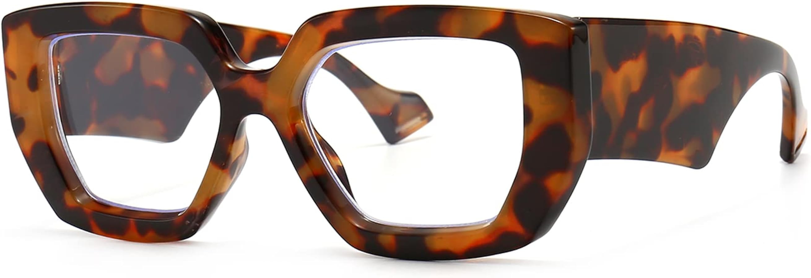 Breaksun Thick Frame Blue Light Glasses for Women Men Fashion Oversized Square Computer Gaming Ey... | Amazon (US)