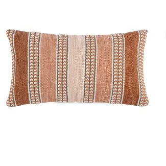 Haven Textured Striped Lumbar Decorative Pillow - Shiraleah | Target