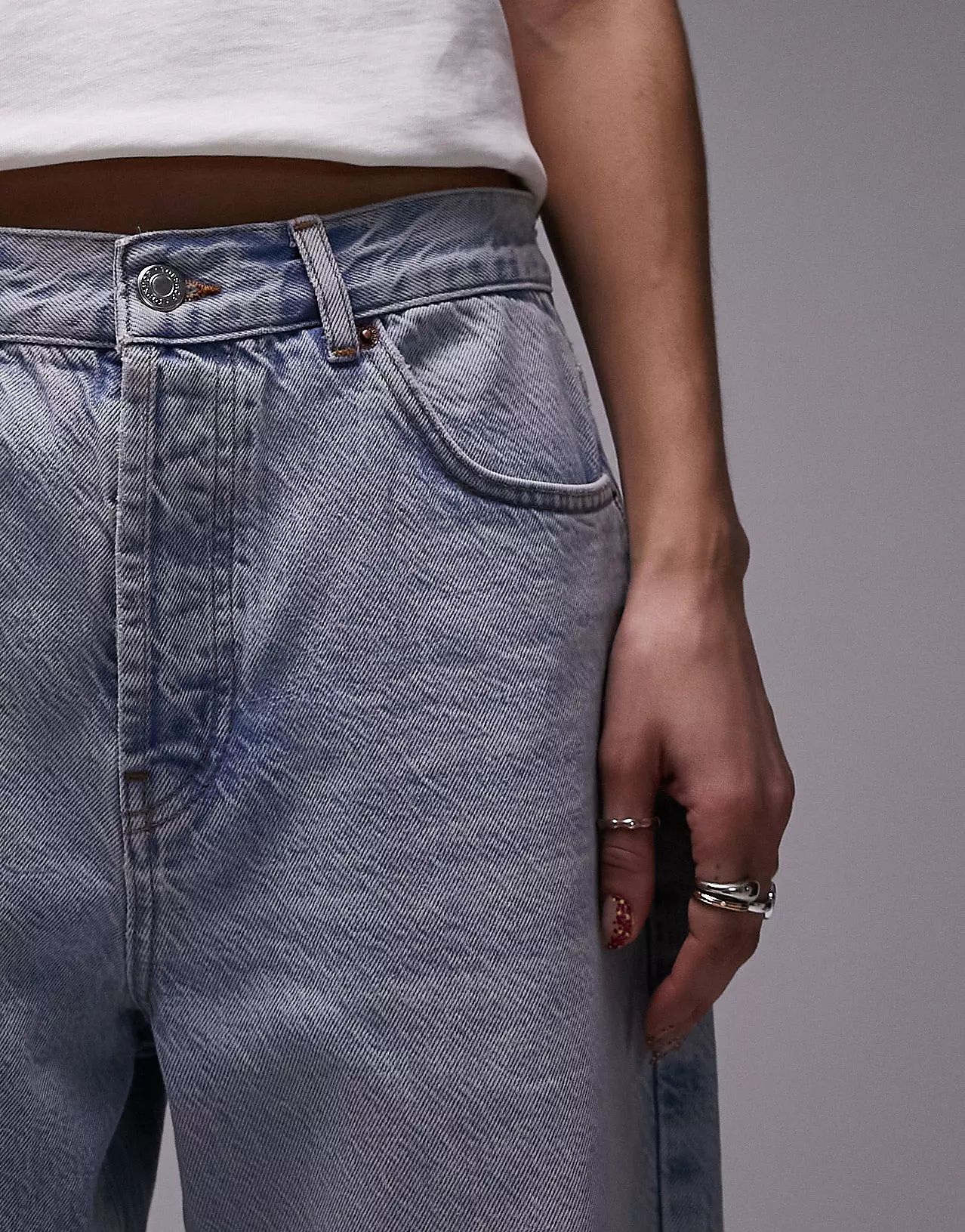 Topshop Column jeans in vintage bleach | ASOS | ASOS (Global)