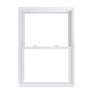 American Craftsman 31.75 in. x 45.25 in. 70 Pro Series Low-E Argon Glass Double Hung White Vinyl ... | The Home Depot