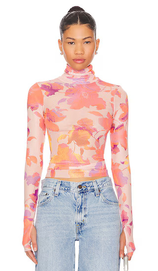Zadie Top in Nude Marble Floral | Revolve Clothing (Global)