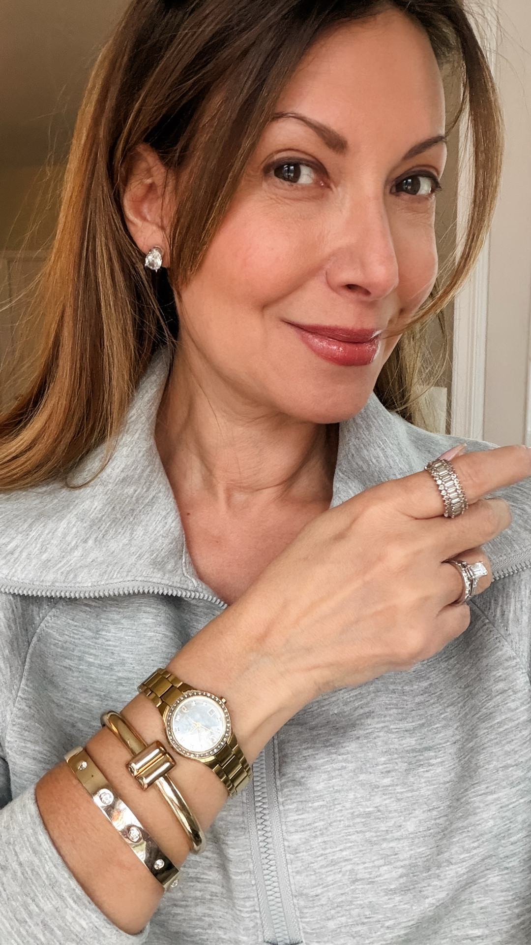 All of my everyday accessories. I typically gravitate toward yellow gold, though my wedding band and ring are silver, along with one of my bracelets. Each piece is affordable, timeless, and has lasted me beautifully over the years. ✨ 

#LTKootd #LTKSaleAlert #LTKFindsUnder100