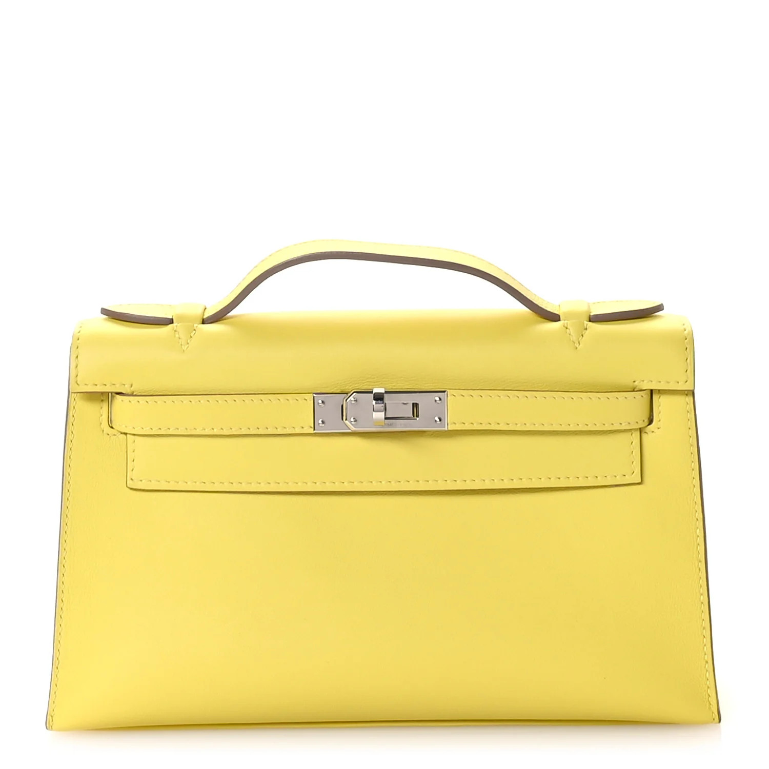 Swift Kelly Pochette Clutch Lime | FASHIONPHILE (US)
