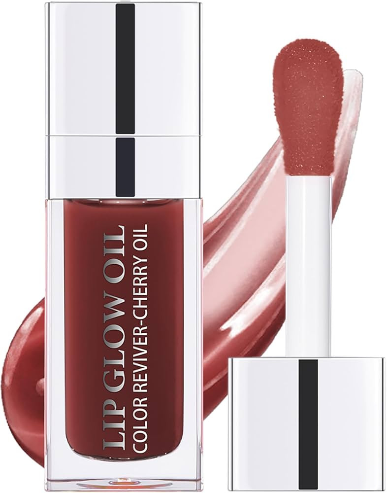 Hydrating Lip Glow Oil, Moisturizing Lip Gloss, Plumping Lip Oil, Non-Sticky Long Lasting Lip Oil... | Amazon (US)