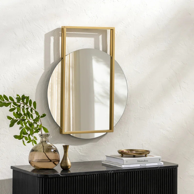 Niculaie Metal Flat Wall Mirror | Wayfair North America