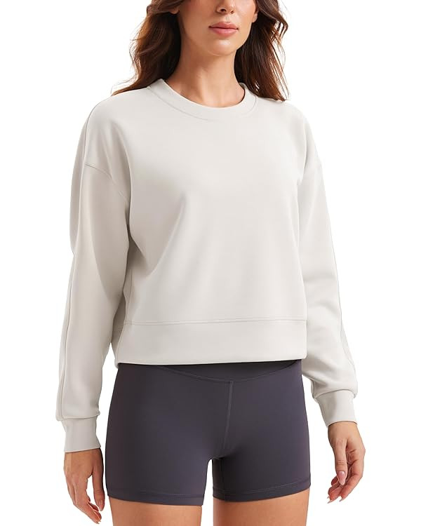 Crewneck Sweatshirts by CRZ YOGA | Amazon (US)