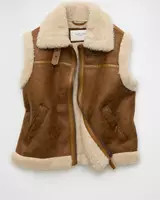 AE Shearling Vest | American Eagle Outfitters (US & CA)
