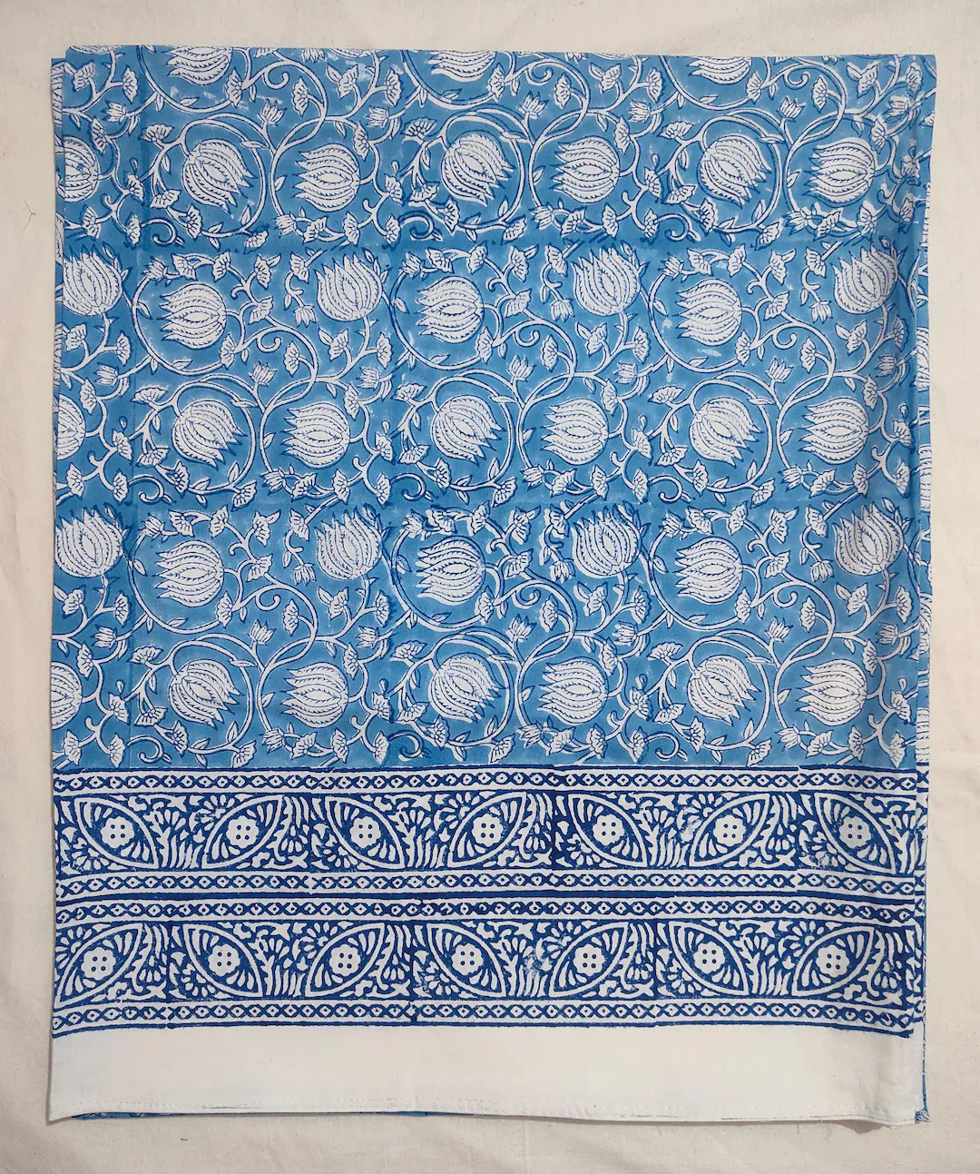 Beautiful Hand Block Print Pure Cotton Duvet Cover With Two Pillow - Etsy Canada | Etsy (US)