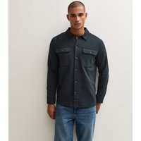 Men's Navy Jersey Overshirt Only and Sons New Look | New Look (UK)