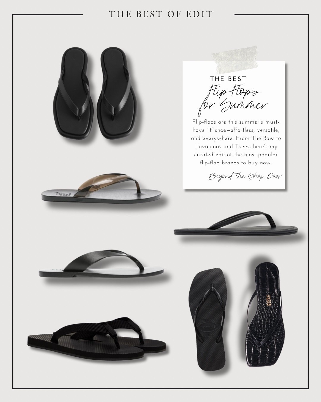 The Best Flip Flips to Wear this Summer - The Viral Brands You Need to Know.

Flip-flops are this summer’s must-have ‘It’ shoe, effortless, versatile, and everywhere. 

From The Row to Havaianas and Tkees, here’s my curated edit of the most popular flip-flop brands to buy now.

#LTKStyleTip #LTKOver40 #LTKShoeCrush