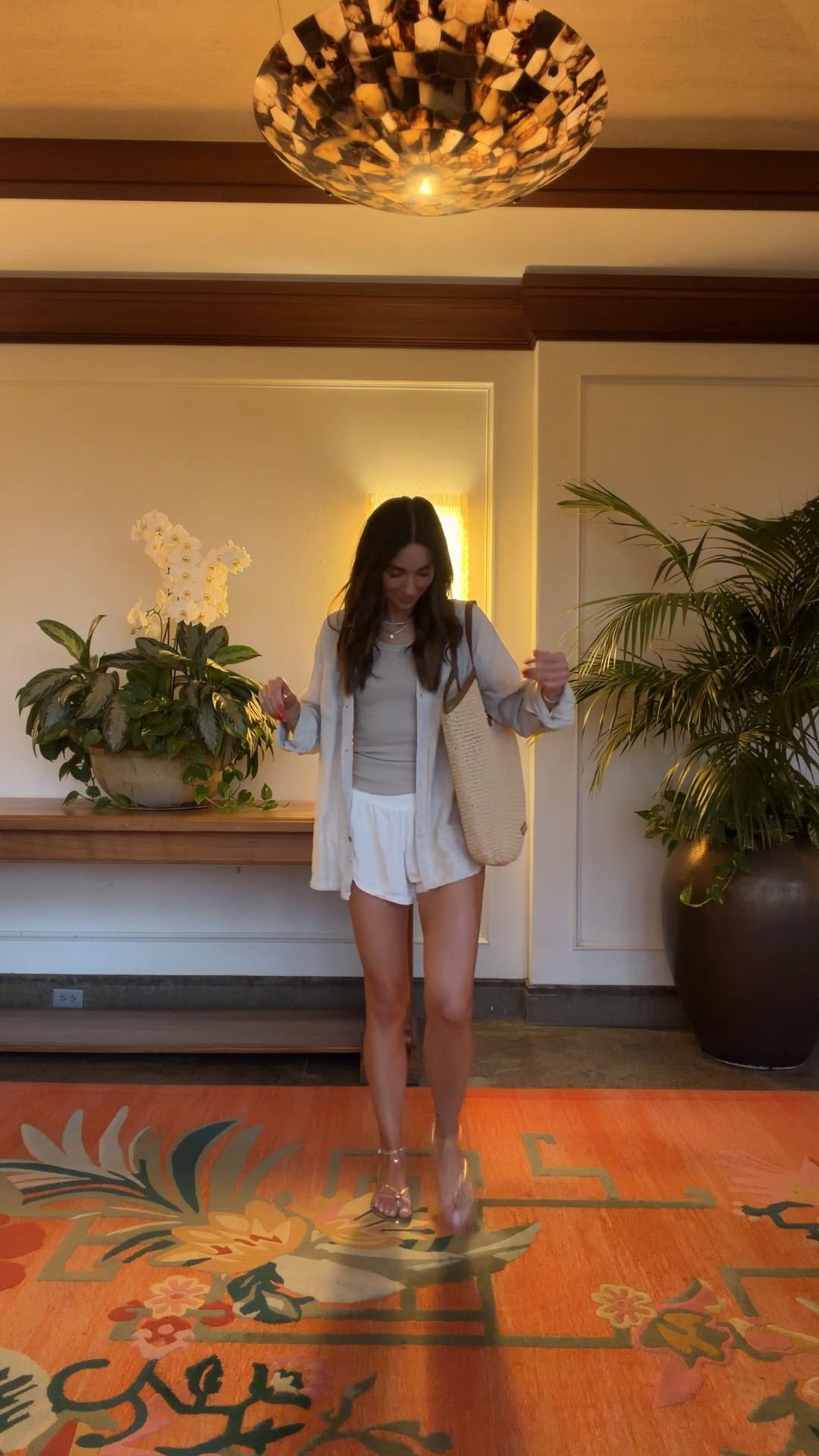 What I wore today, s in shorts, xs in tank and shirt

#LTKootd #LTKgrwm #LTKOver40