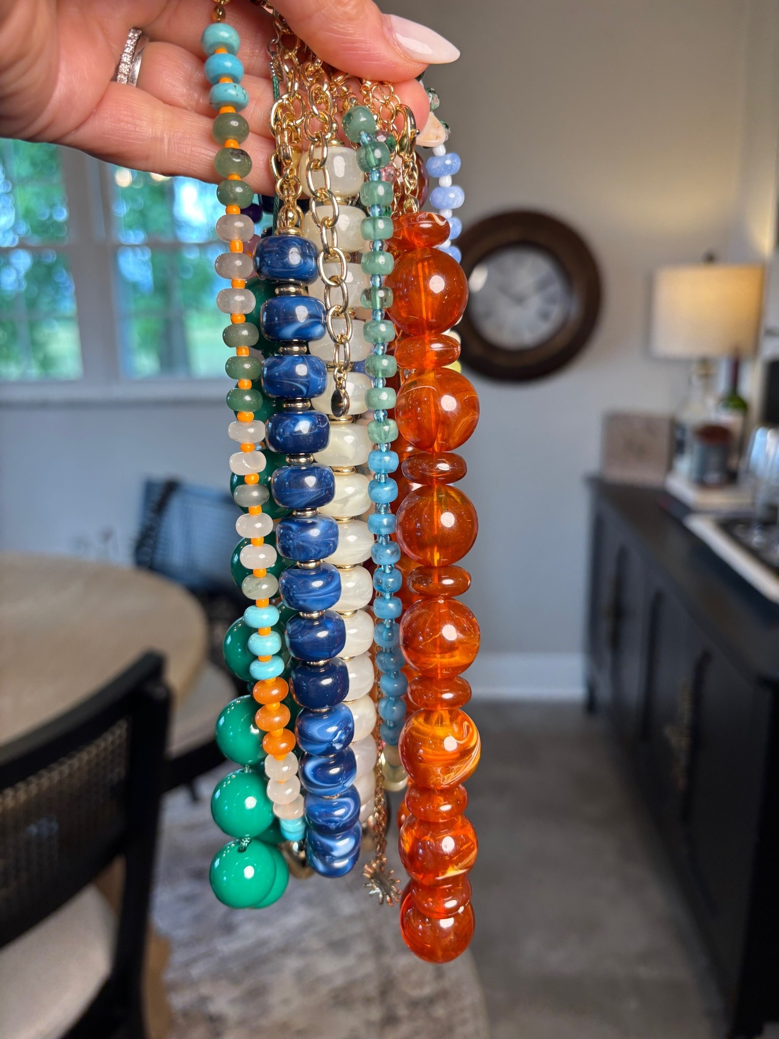 Trendy and affordable necklaces.