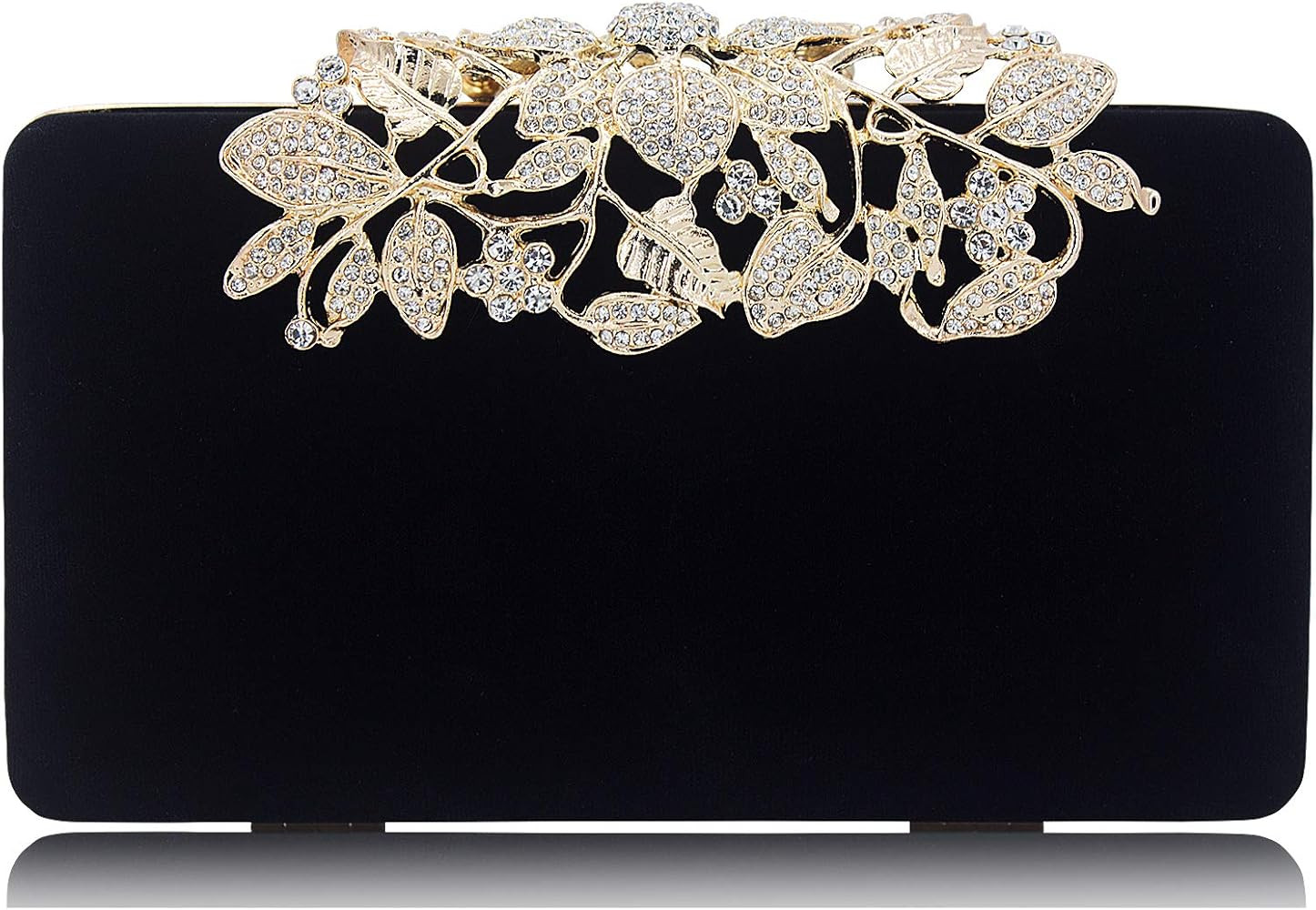 MagicLove Womens Evening Bag with Flower Closure Rhinestone Crystal Clutch Purse for Wedding Part... | Amazon (US)