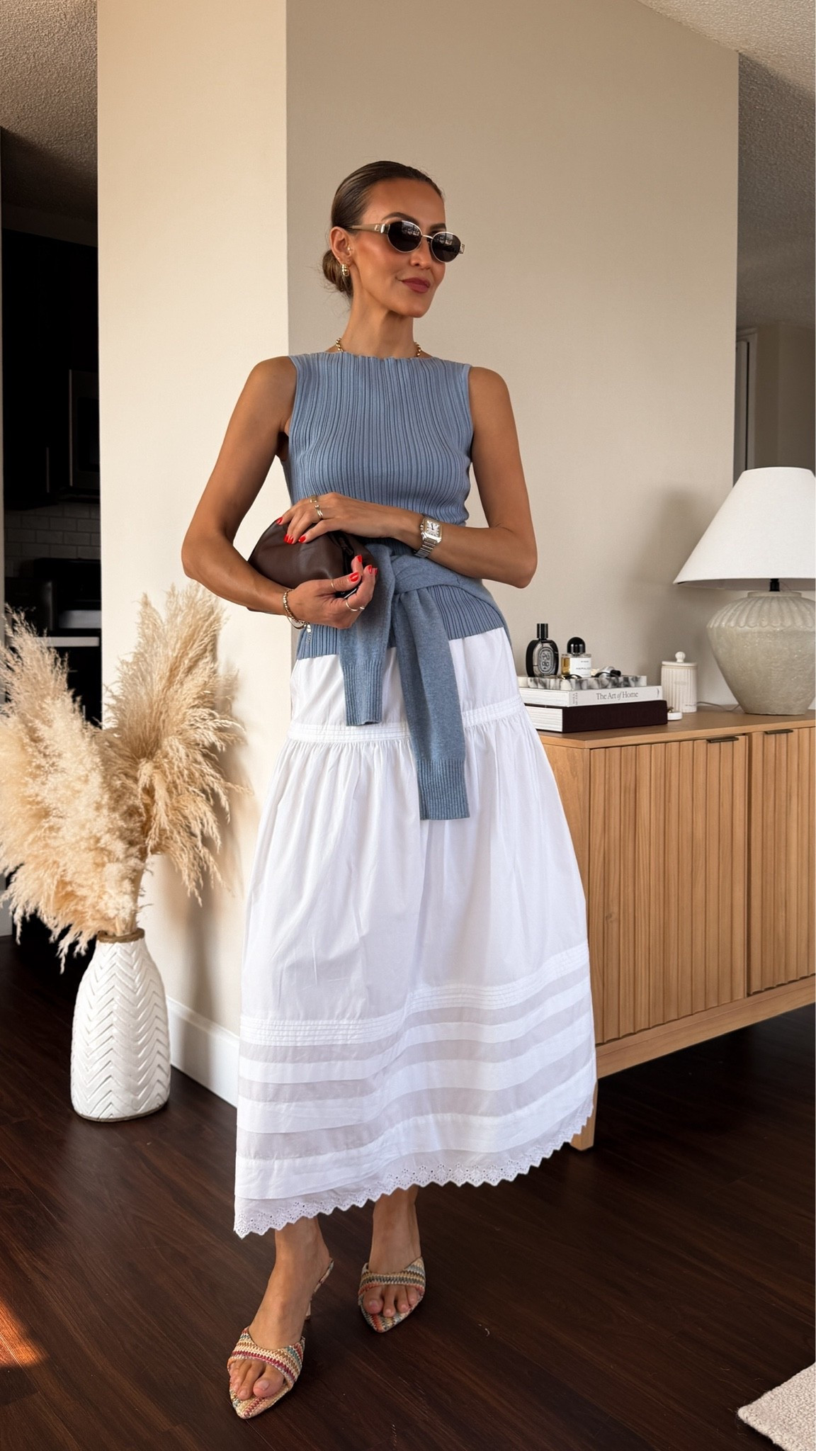 effortless summer layers. Couldn’t resist the blues. @Quince #QuincePartner

#LTKootd #LTKSeasonal #LTKOver40