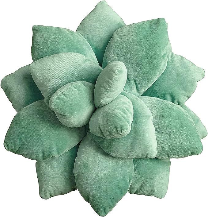 TYISON 3D Succulents Cactus Pillow, Cute Succulents, for Garden or Green Lovers Baby Green Plant ... | Amazon (US)
