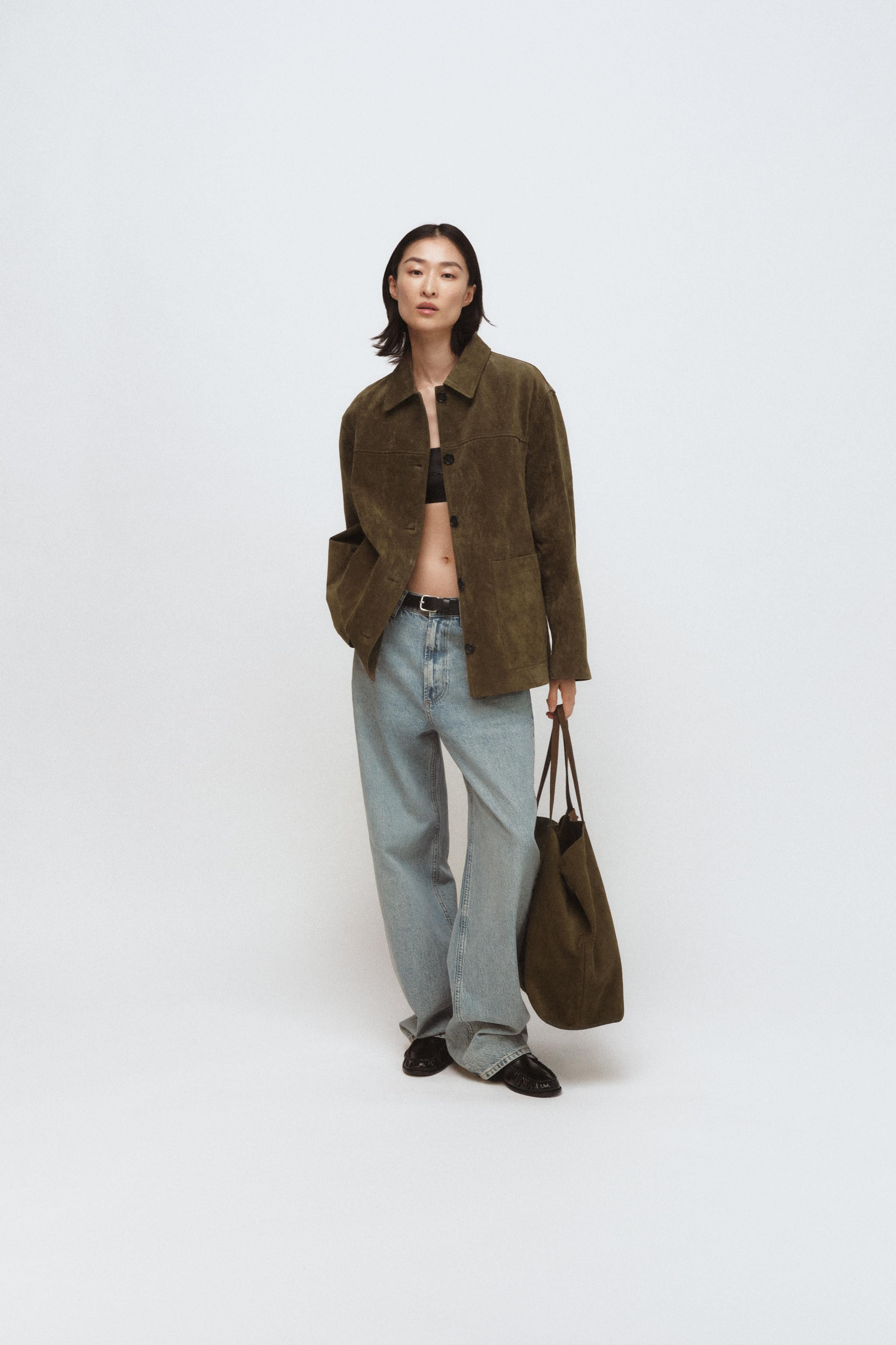 SUEDE LEATHER JACKET WITH POCKETS ZW COLLECTION LIMITED EDITION | Zara UK