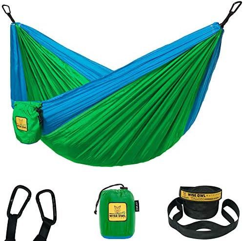 Wise Owl Outfitters Kids Hammock - Small Camping Hammock, Kids Camping Gear w/ Tree Straps and Ca... | Amazon (US)