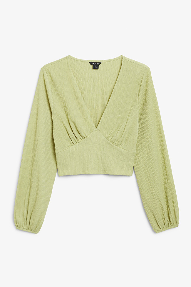 Bluse mit tiefem V-Ausschnitt | Monki (DE)