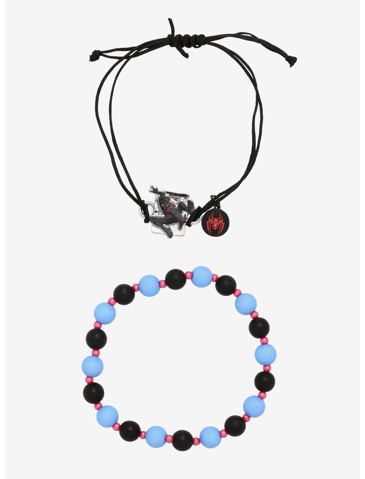 Marvel Spider-Man: Miles Morales Bead & Cord Bracelet Set | Hot Topic | Hot Topic