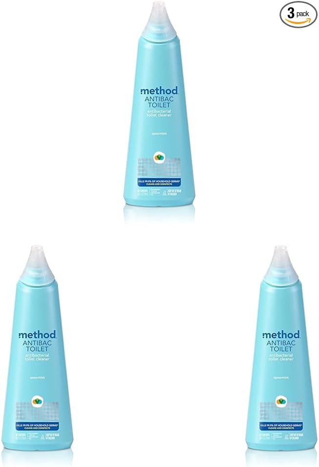 Method Antibacterial Toilet Bowl Cleaner, Spearmint, Kills 99.9% of Household Germs, 24 Fl Oz (Pa... | Amazon (US)