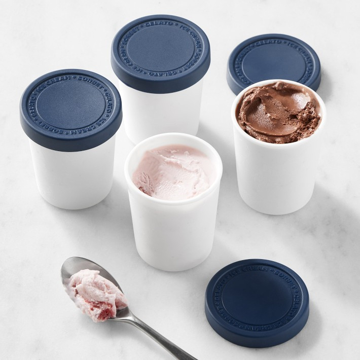 Mini Ice Cream Storage Tubs, Set of 4 | Williams-Sonoma