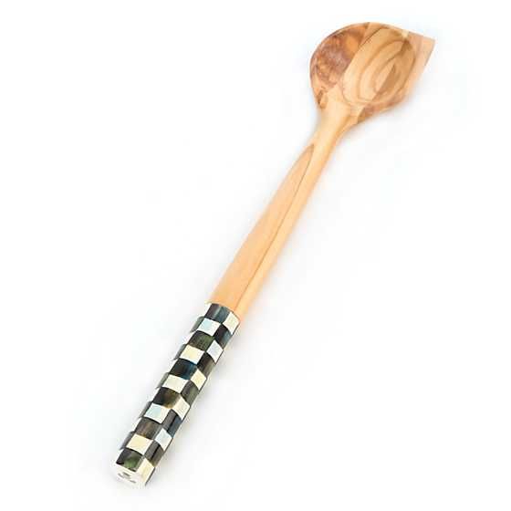 Courtly Check Olivewood Scraping Spoon | MacKenzie-Childs