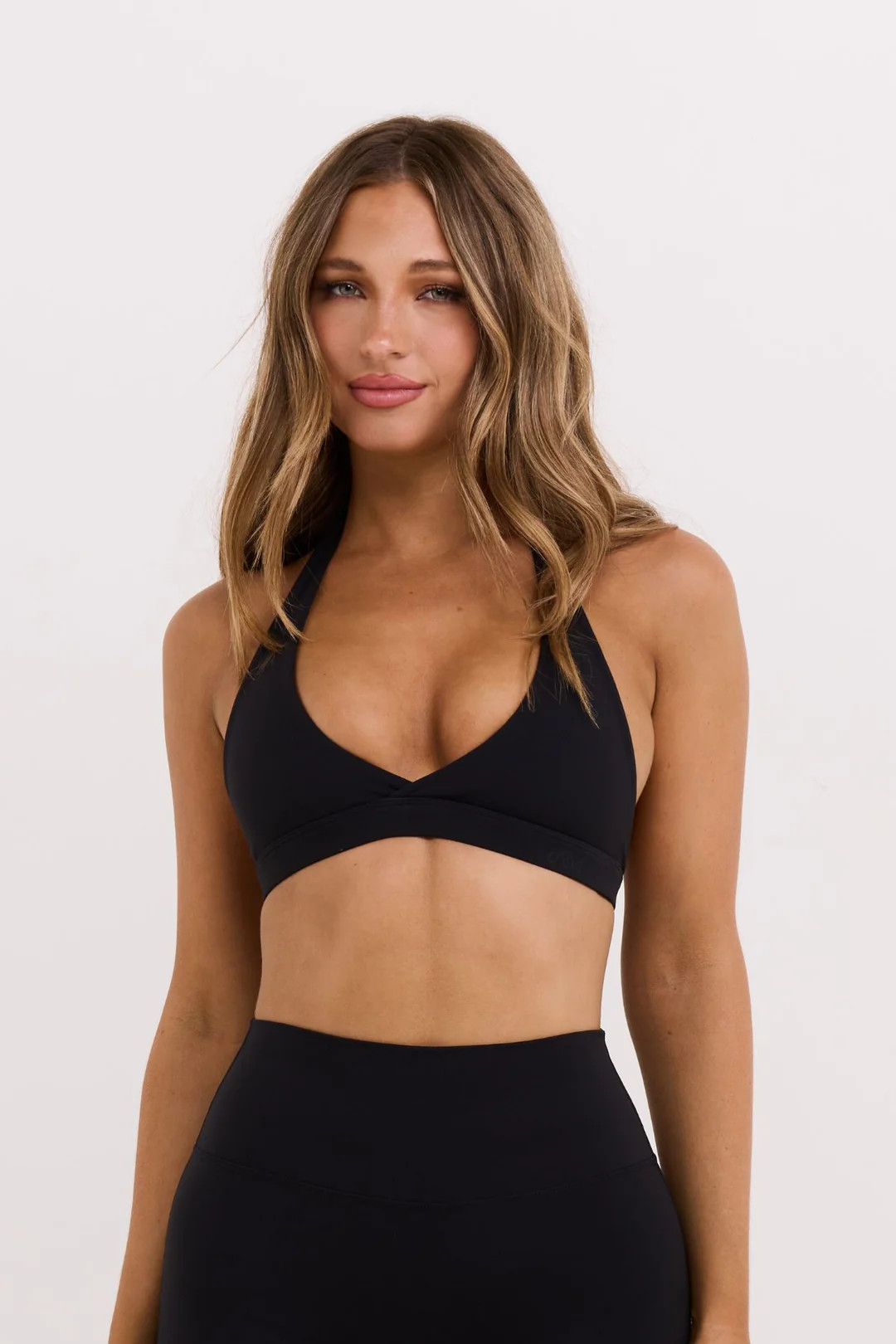 Black Micro Halter Crop | All for Mimi